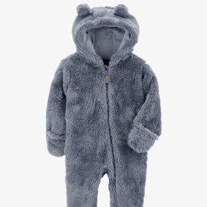 Carters Baby Hooded Sherpa Jumpsuit